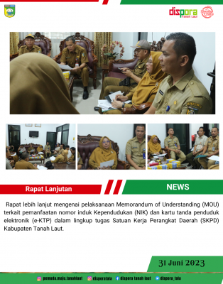 Rapat lebih lanjut mengenai pelaksanaan Memorandum of Understanding (MOU) terkait pemanfaatan nomor 